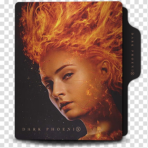 Dark Phoenix  Folder Icon, Dark Phoenix v transparent background PNG clipart