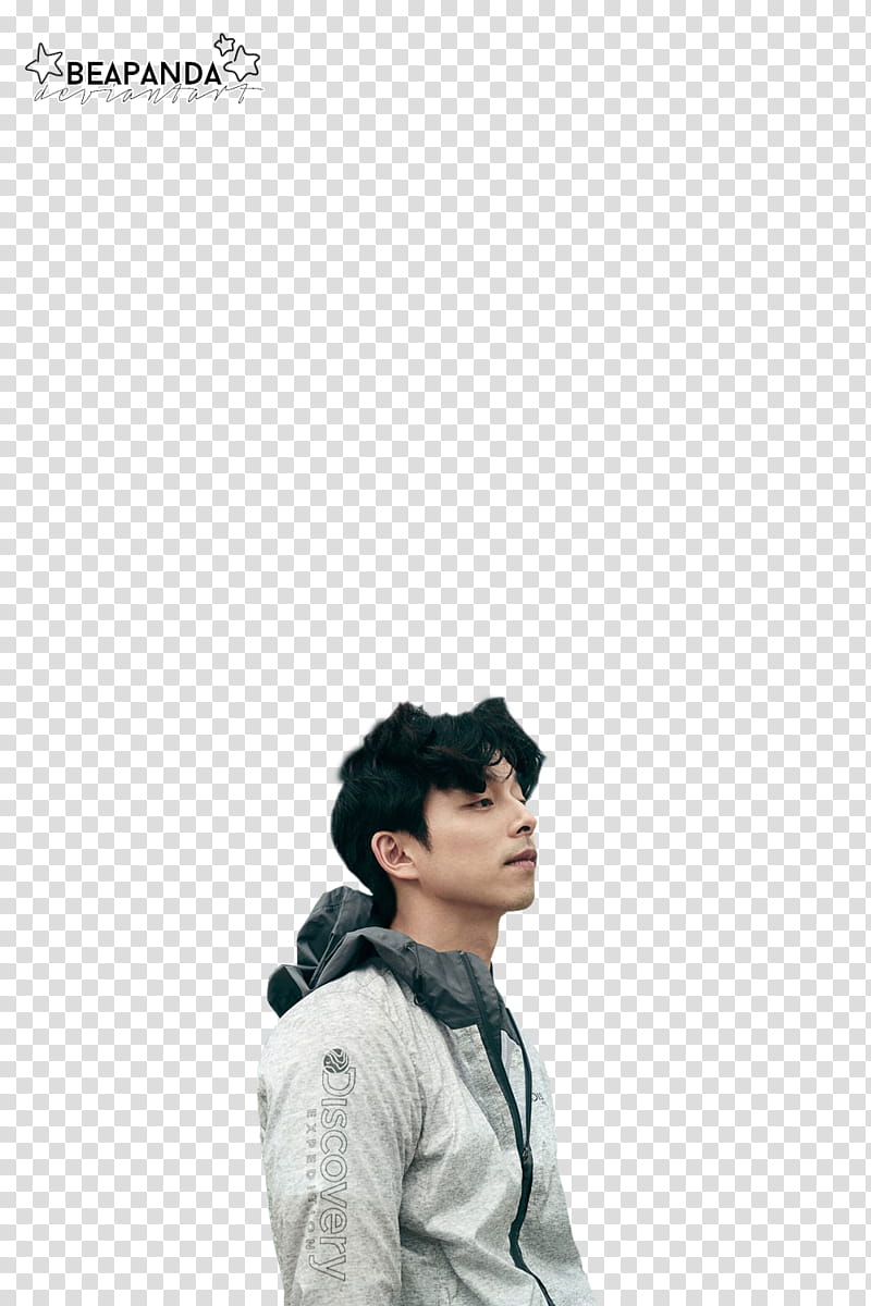 Gong Yoo, man wearing white top transparent background PNG clipart