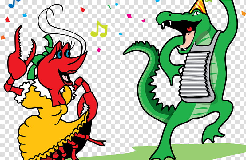 Dragon, Mardi Gras, New Orleans, Dance, Line Art, Cartoon, Green Dragon, Animal Figure transparent background PNG clipart