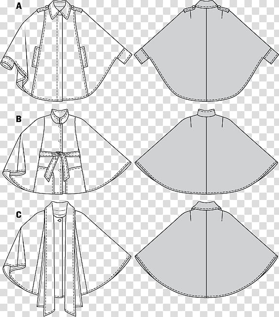 Circle Pattern, Burda Pattern 2691, Sewing, Burda Style, Simplicity Pattern, Cape, Textile, Handsewing Needles transparent background PNG clipart