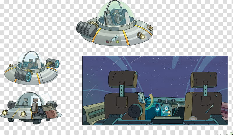 Rick and Morty HQ Resource , UFO transparent background PNG clipart