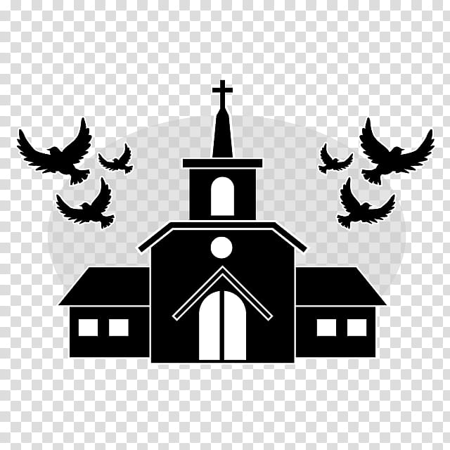 Wedding Silhouette, Marriage, Chapel, Christian Church, Wedding Chapel, Pictogram, Christianity, Black And White
, Logo, Symbol transparent background PNG clipart
