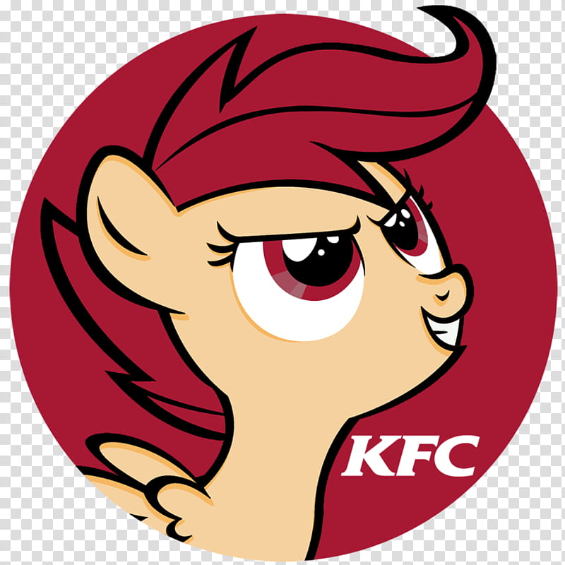 Kentucky Fried Chi... Scootaloo?, pink Pony Tail KFC logo transparent background PNG clipart