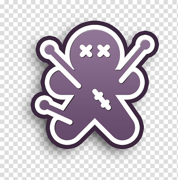 doll icon halloween icon voodoo icon, Purple, Violet, Logo, Symbol transparent background PNG clipart