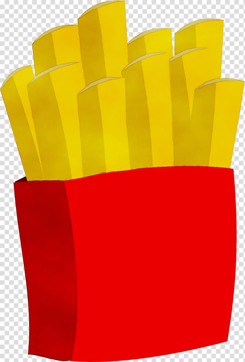 French fries, Watercolor, Paint, Wet Ink, Yellow, Side Dish, Glove transparent background PNG clipart