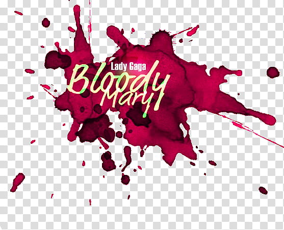 Lady Gaga Bloody Mary Logo transparent background PNG clipart