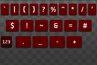 iPhone Theme, red and gray keyboard transparent background PNG clipart