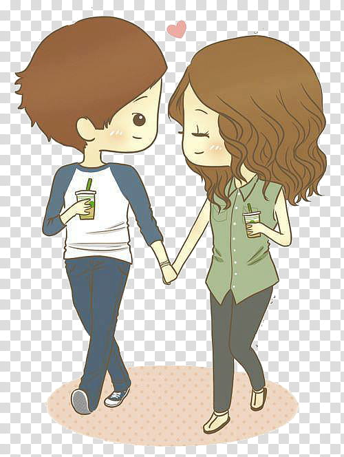 dolls o munequitas, couple holding hands illustration transparent background PNG clipart