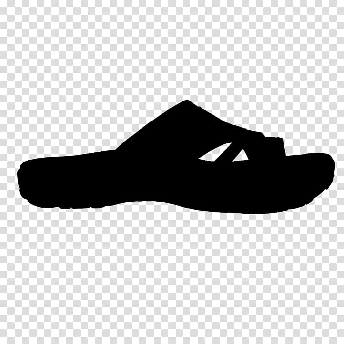 Shoe Footwear, Flipflops, Walking, Black M, White, Outdoor Shoe, Logo, Blackandwhite transparent background PNG clipart