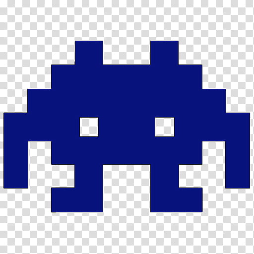 Space Invaders color version , space invader (dark blue) icon transparent background PNG clipart