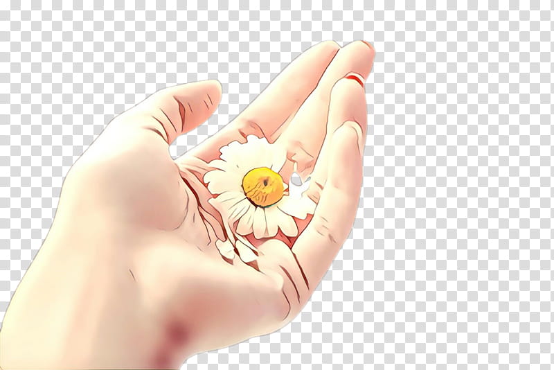 skin hand yellow finger human, Cartoon, Nail, Gesture, Petal transparent background PNG clipart