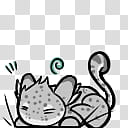 Shimeji Snow Leopard, grey cat transparent background PNG clipart