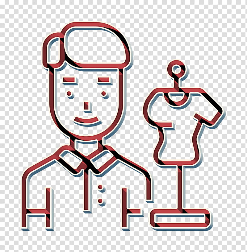 Professions and jobs icon Designer icon Career icon, Line Art, Cartoon transparent background PNG clipart