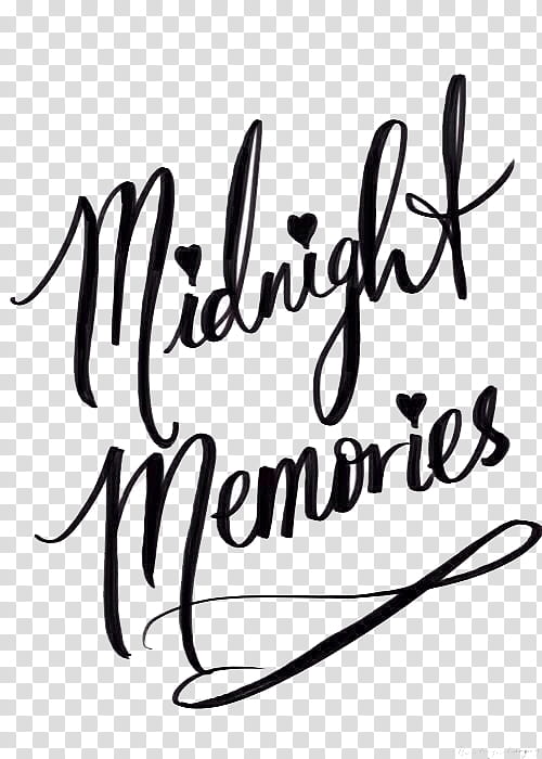 midnight memories text transparent background PNG clipart