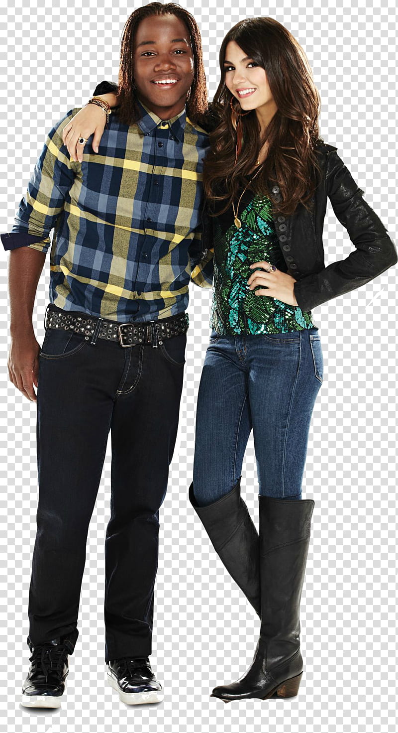 Victoria Justice and Leon Thomas III transparent background PNG clipart