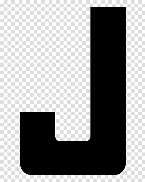 black J letter transparent background PNG clipart