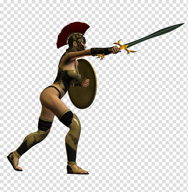 Spartana Female Warrior , female character transparent background PNG clipart