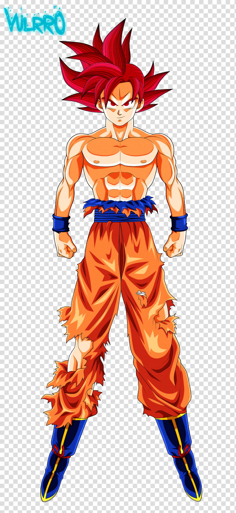 Goku Super Saiyajin Dios transparent background PNG clipart | HiClipart