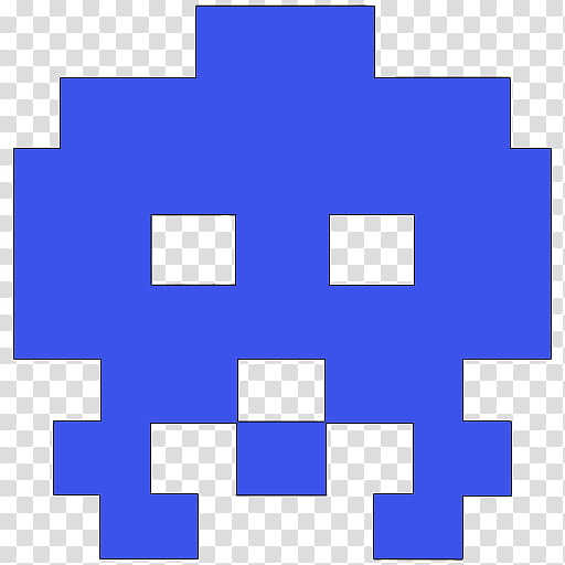 Space Invaders color version , space invader (blue) icon transparent background PNG clipart