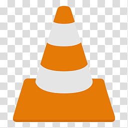 Simply Styled Icon Set  Icons FREE , VLC Media Player, white and orange VLC player ico transparent background PNG clipart