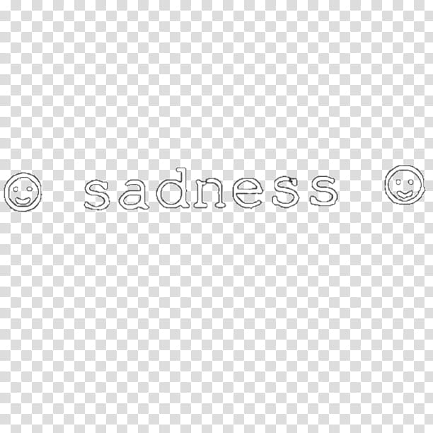 sadness text transparent background PNG clipart