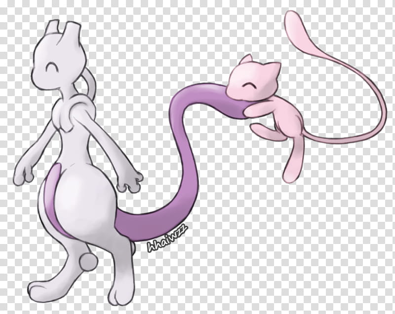 Mew and Mewtwo transparent background PNG clipart