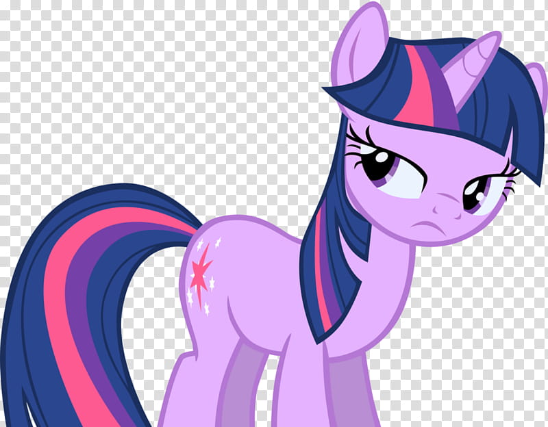 Twilight is not impressed, purple My Little Pony transparent background PNG clipart