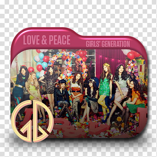 SNSD Love and Peace Folder Icon ,  Peace, Girl's Generation transparent background PNG clipart