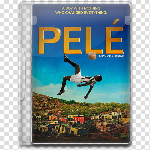 Movie Icon Mega , Pelé, Birth of a Legend, PELE DVD case transparent background PNG clipart