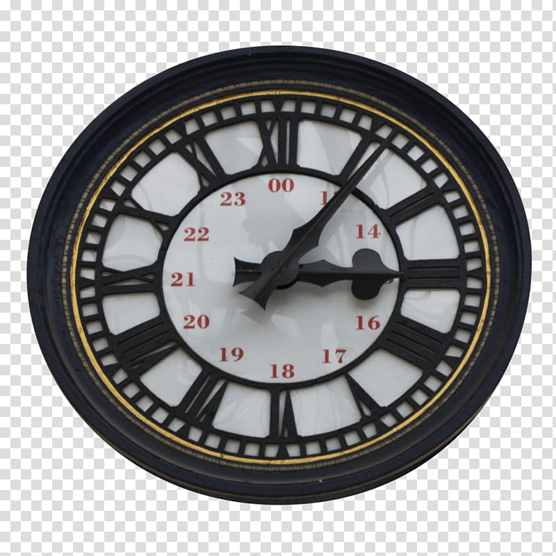 Waterloo clock, black analog watch transparent background PNG clipart