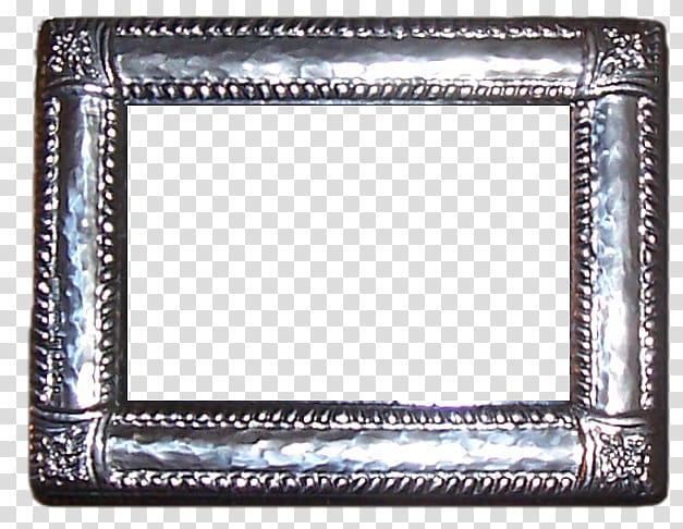 Frames, square silver frame transparent background PNG clipart