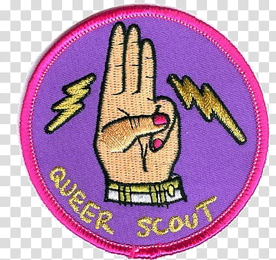 , Queer Scout band patch transparent background PNG clipart