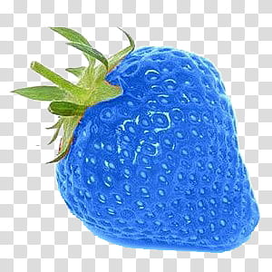 Feeling blue, blue strawberry transparent background PNG clipart