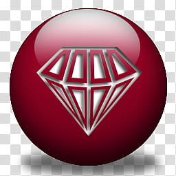  Red Orbs, Red Av Diamond Voice Changer icon transparent background PNG clipart
