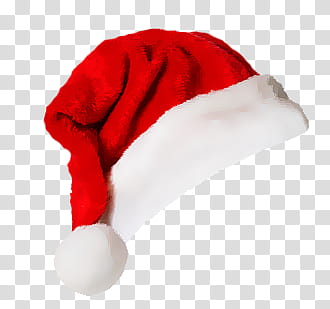 Christmas s, red and white santa hat transparent background PNG clipart