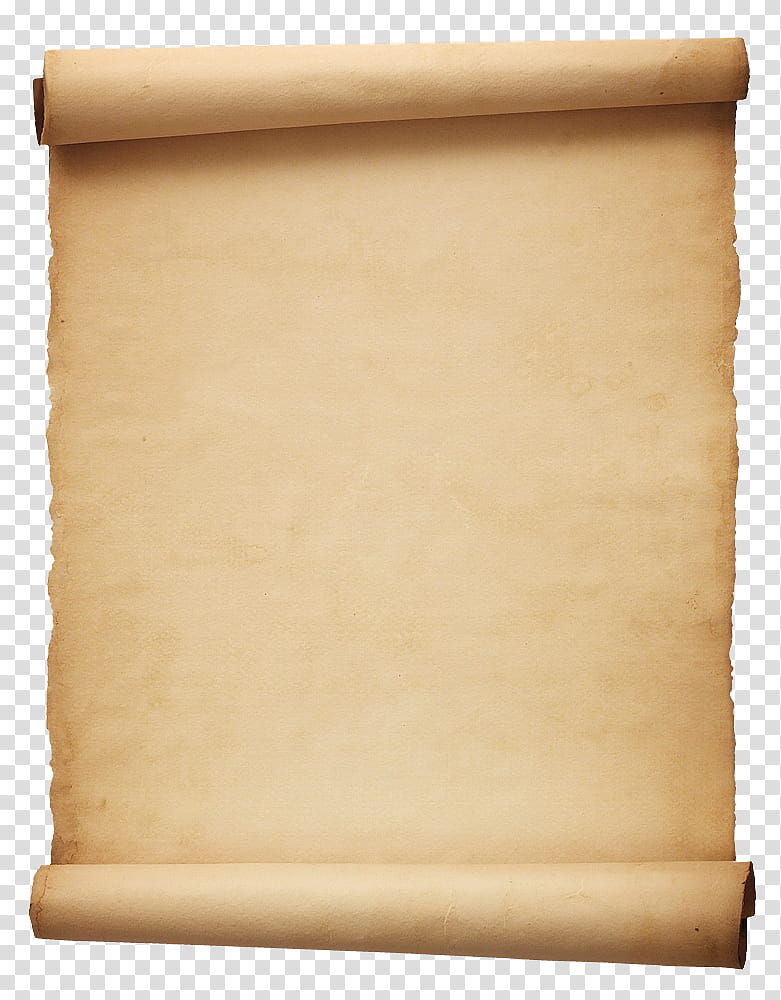 Paper , empty brown rolled papeer transparent background PNG clipart