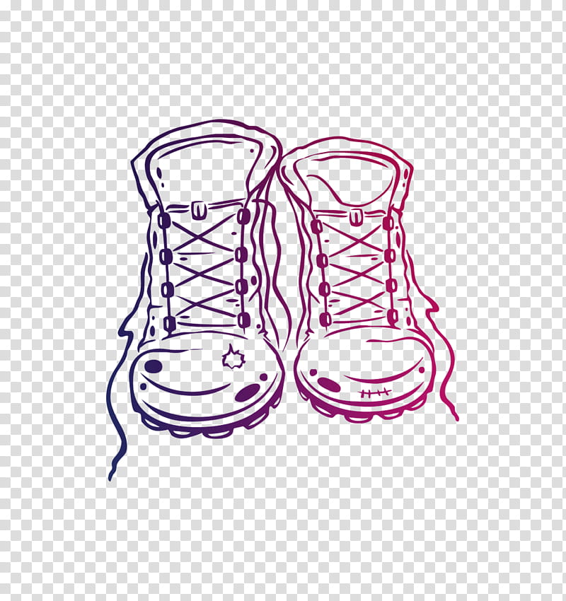 Hiking Boot Footwear, Shoe, Magenta, Drawing, Athletic Shoe transparent background PNG clipart