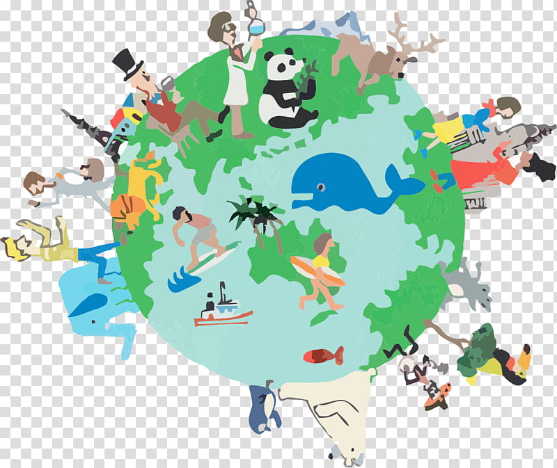 Cartoon Earth, World, Tourism, Tourist Attraction, Play transparent background PNG clipart