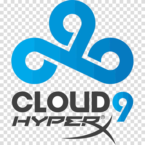Graphic, Logo, Cloud9, Kingston Technology, Counterstrike Global Offensive, Blue, Text, Line transparent background PNG clipart