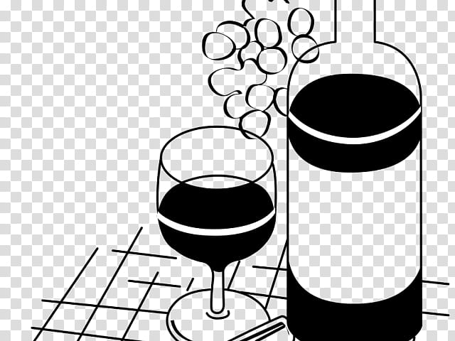 Wine Glass, Drawing, Line Art, Drink, Bottle, Drinkware, Wine Bottle, Alcoholic Beverage transparent background PNG clipart