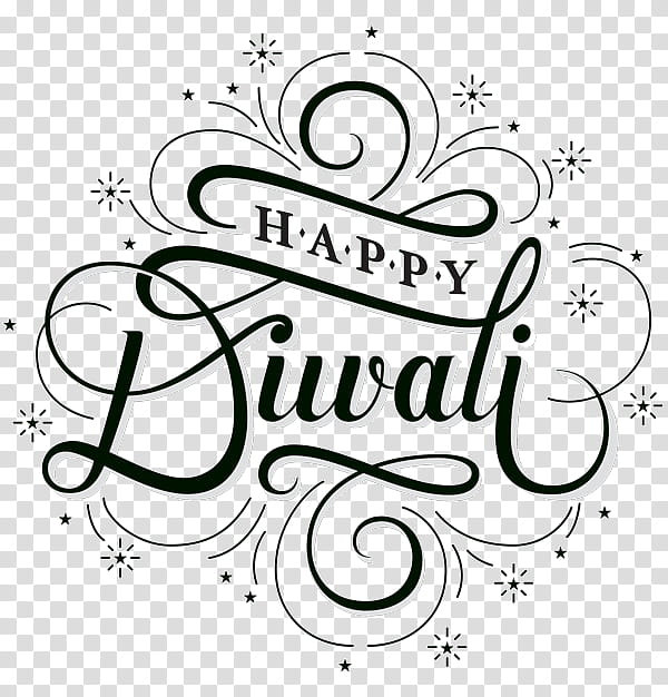 Diwali Graphic Design, Typography, Logo, Calligraphy, Plants, Experiment, Purchasing, White, Text, Black transparent background PNG clipart