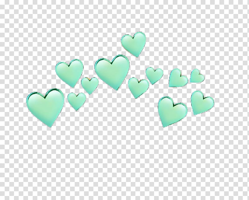 pop art retro vintage, Heart, Emoji, Crown, Green, Sticker, Blue, Cuteness transparent background PNG clipart