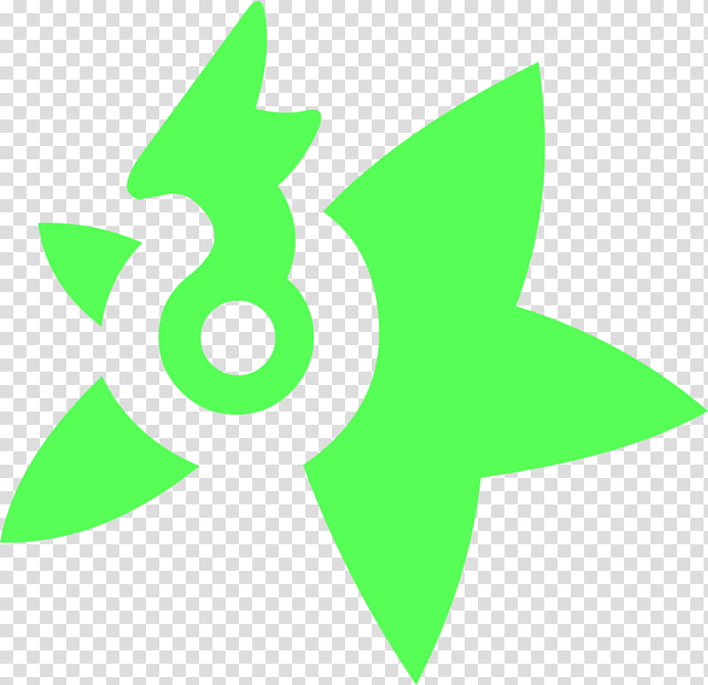 Eurobeat&#;s Cutie Mark, green star dragon logo transparent background PNG clipart