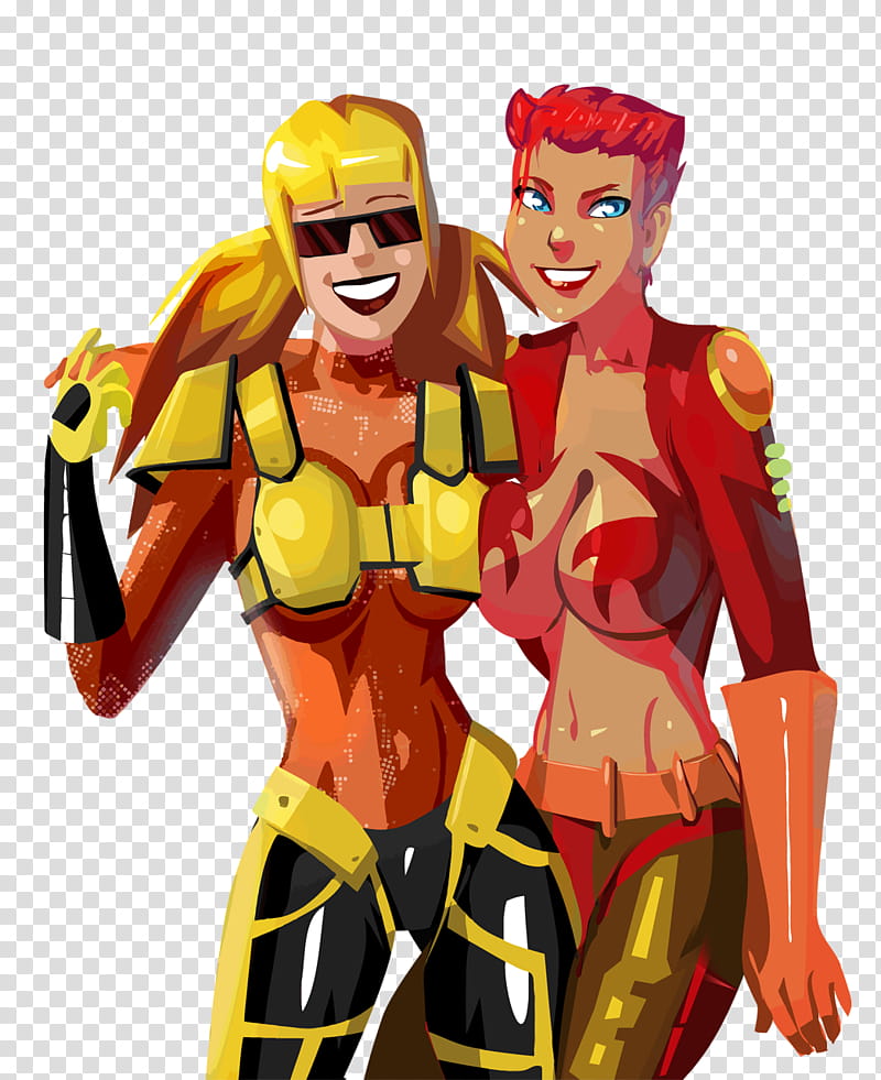 Sue and Ability, two women cartoon characters illustration transparent background PNG clipart