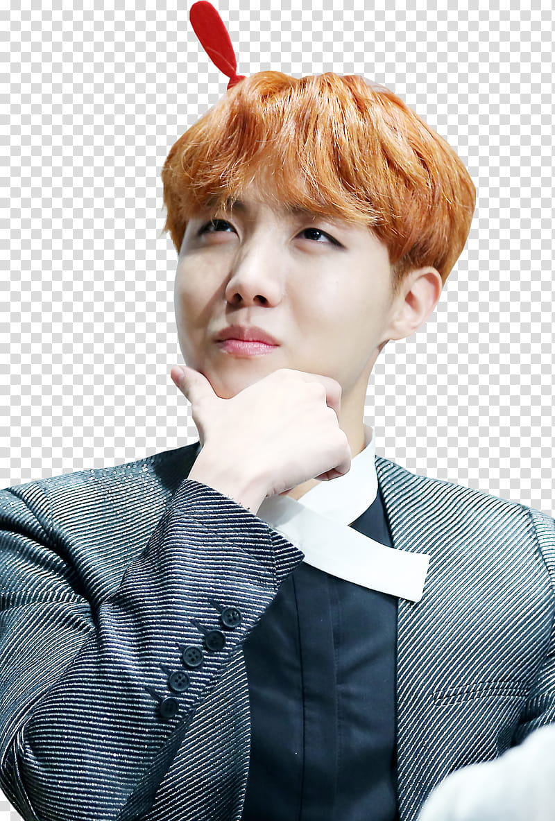 J Hope BTS, BTS JHope wearing gray suit transparent background PNG clipart