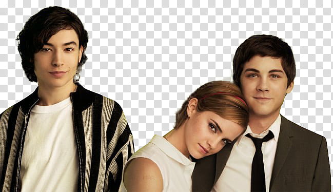 The Perks of Being a Wallflower Lorgan Lerman, Emma Watson and Ezra Miller transparent background PNG clipart
