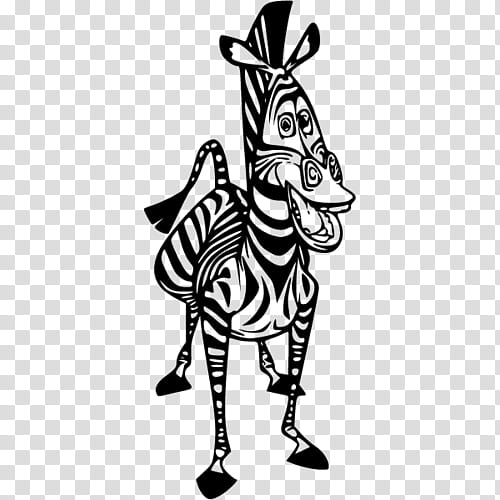 Zebra, Julien, Coloring Book, Madagascar, Penguin, Melman, Gloria, Alex transparent background PNG clipart