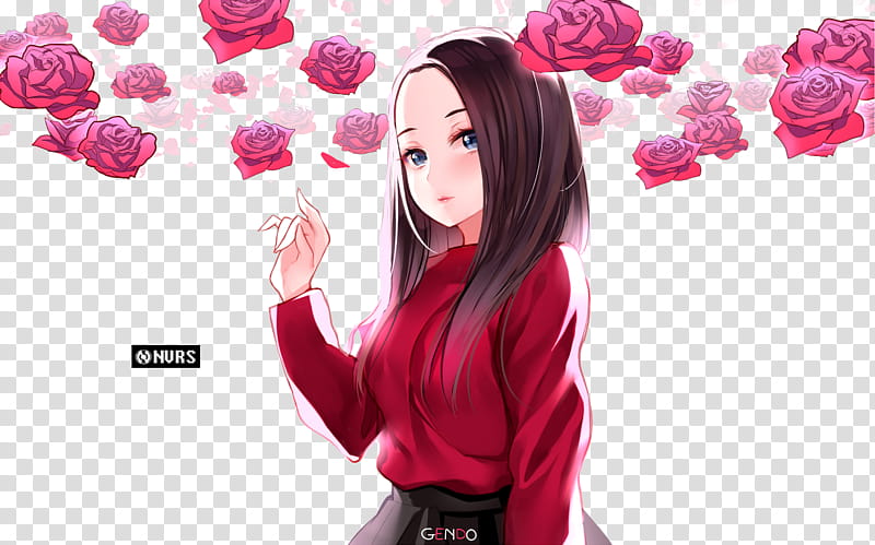 Anime Girl Original Render, female character illustration transparent background PNG clipart