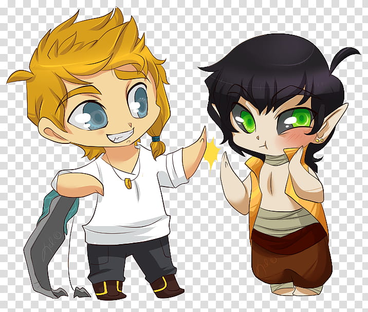 Chibi Seth and Viska transparent background PNG clipart