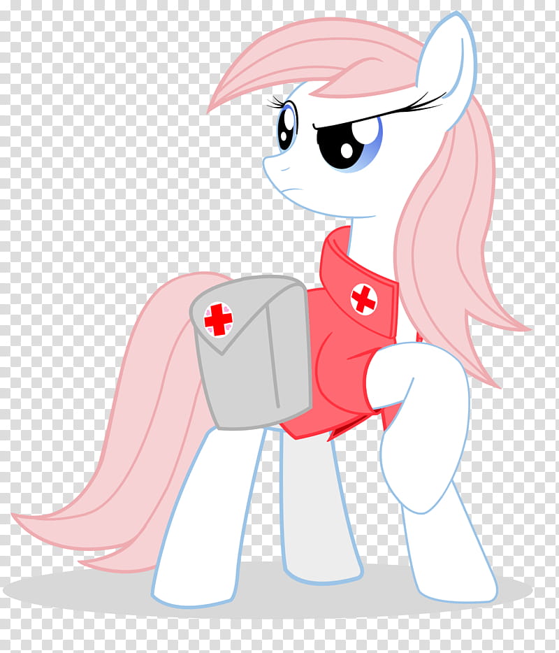 Nurse Redheart the First Aid Practitioner, My Little Pony character with first aid bag illustration transparent background PNG clipart